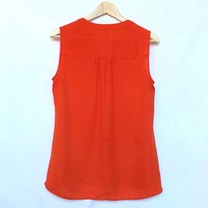 Chaus Tops - CHAUS Red-Orange Sleeveless Top Size S Chaus Tops - CHAUS Red-Orange Sleeveless Top Size S